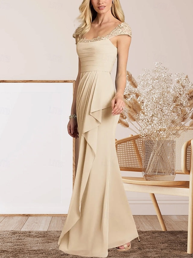 the Elegant Mother Guest A-Line Wedding Dress Bride of FashionChic