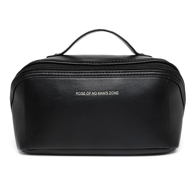 Women's Cosmetic Makeup Handbag Leather PU Bag Travel FashionChic