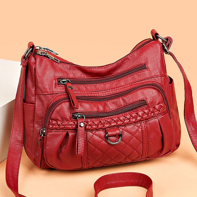 PU Women's Shoulder Leather Bag Crossbody Hobo FashionChic