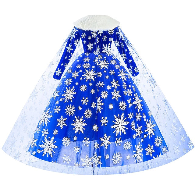 Frozen Girl Theme Flower Fairytale Dress Party Princess Elsa FashionChic