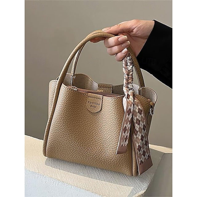 Bag Bucket Handbag PU Women's Bags Shoulder Crossbody FashionChic