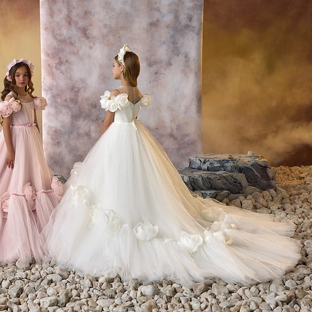 First Flower Girls' Dress Communion Girl Party FashionChic