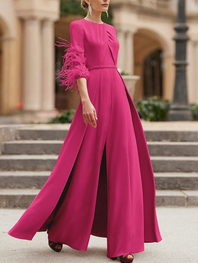 Vintage Bride Jumpsuit Formal Elegant Mother the of Wedding FashionChic