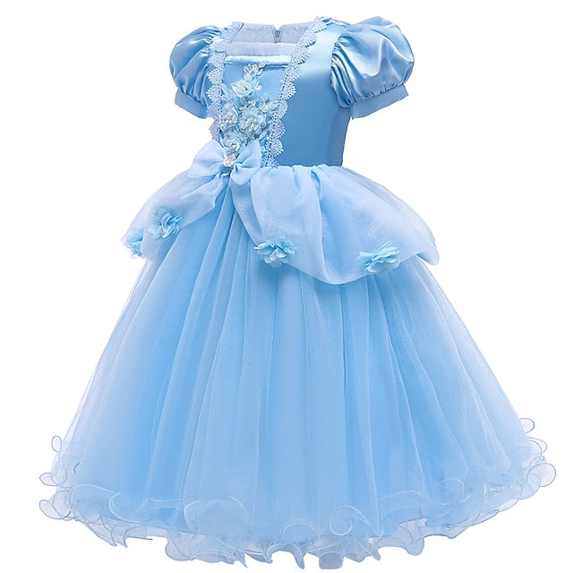 Dress Movie Princess Cinderella Girl Girls' Flower FashionChic