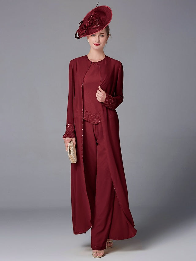 Beach Mother of Pantsuit 3 Bride Formal the Piece Wedding FashionChic