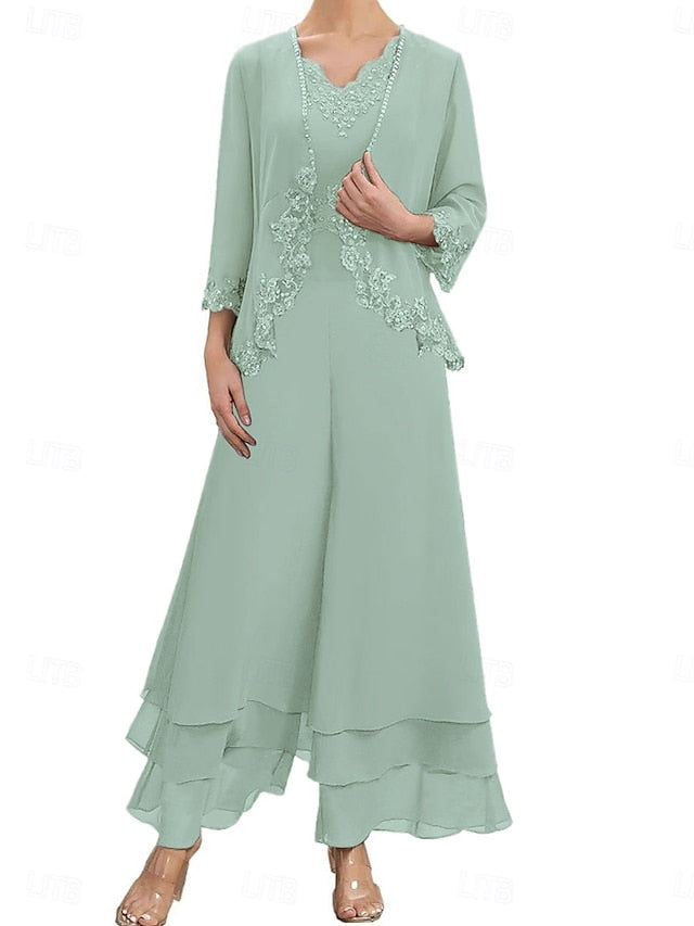 Mother Sets Elegant Bride Dress of the Guest Wedding FashionChic