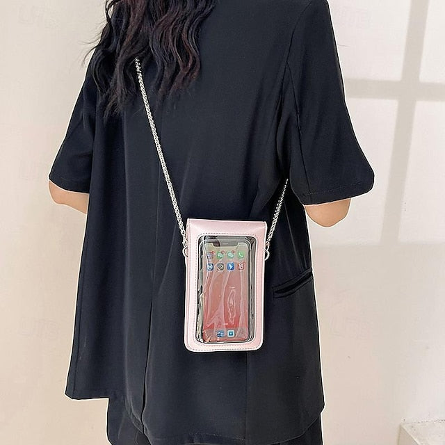 Leather Women's Phone Bag Daily PU Mobile Crossbody FashionChic
