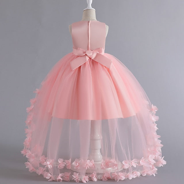 Toddler Solid Dress Color Party Girls' Sleeveless FashionChic
