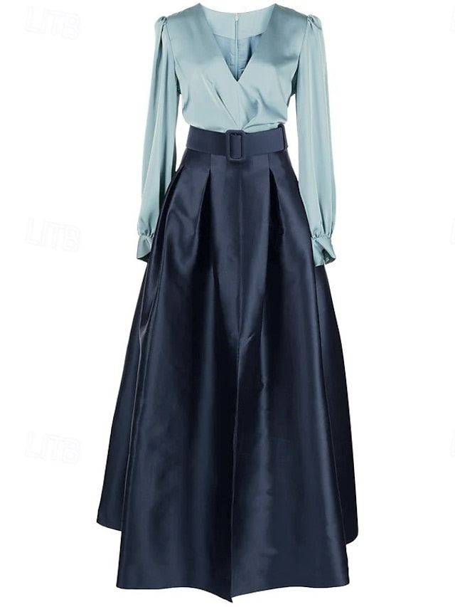 Wedding Floor High Split Gown Formal Evening A-Line Dress Guest FashionChic