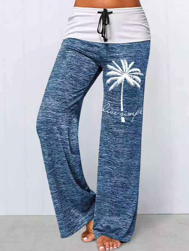 Vacation Loose Yoga Exercise Trousers Casual Trousers WX106