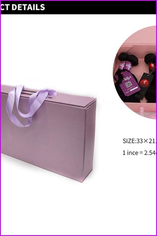 10 pcs Luxury Custom Hair Wig Box Gift Box with/without Logo - Furdela