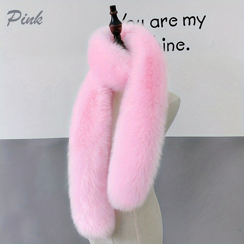 Faux Fox Fur Scarf Soft Windproof Scarf RY5749 Furdela