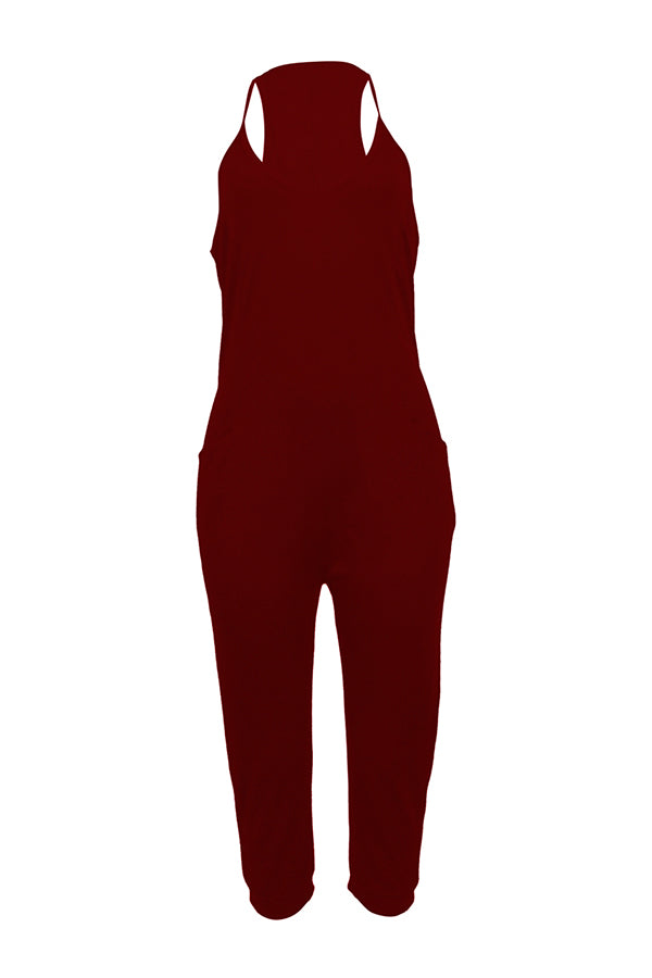 BASICS Pocket Design Cami Jumpsuit AR5079