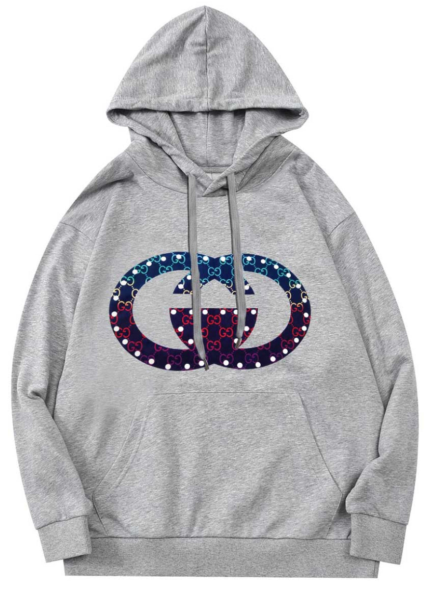 Plus Size Gradient Kangaroo Pocket Hoodie AR3056