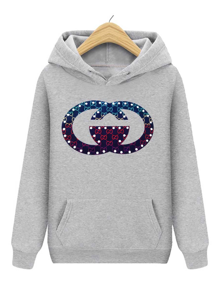 Plus Size Gradient Kangaroo Pocket Hoodie AR3056