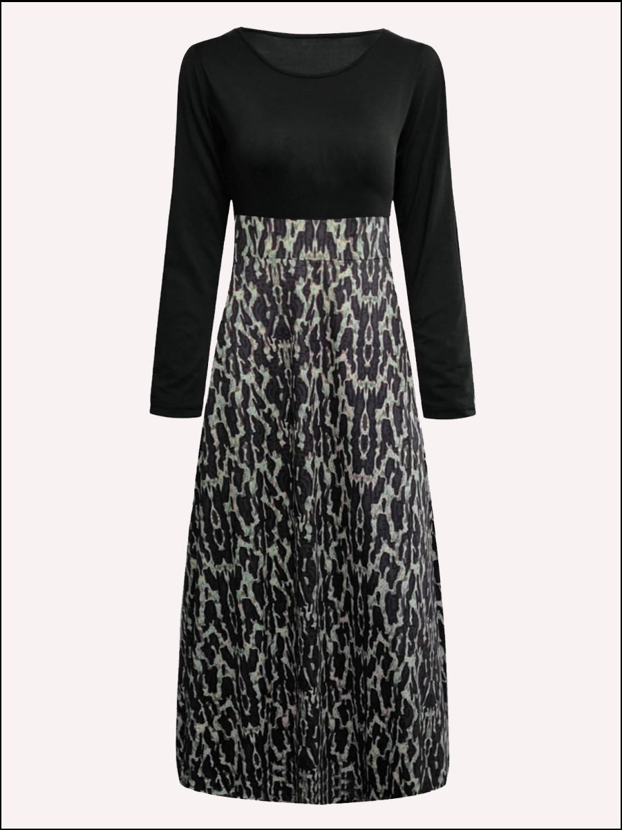 Plus Size Striped A Line Dress AC2013
