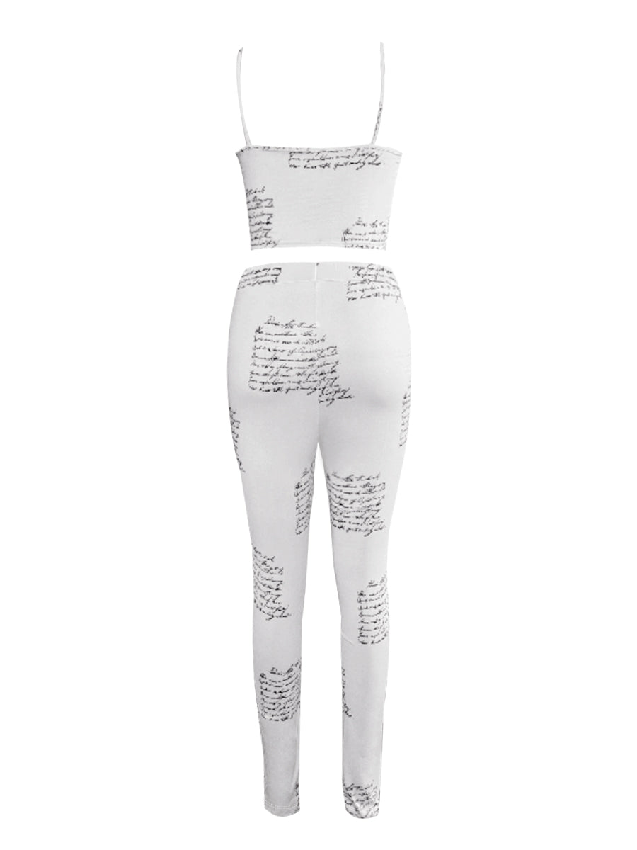 Cami Geometric Print Drawstring Three Piece Pants Set BO5084 Furdela