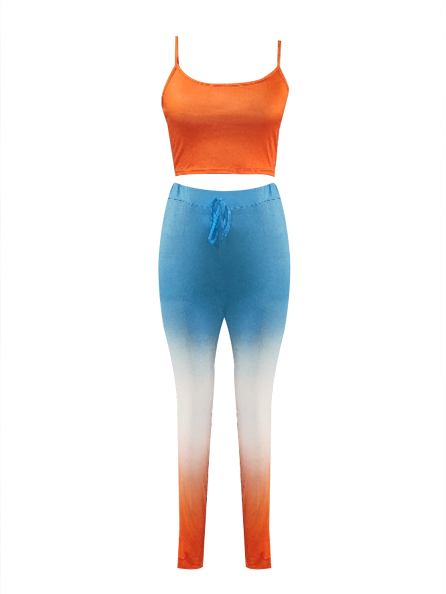 Cami Geometric Print Drawstring Three Piece Pants Set BO5084 Furdela