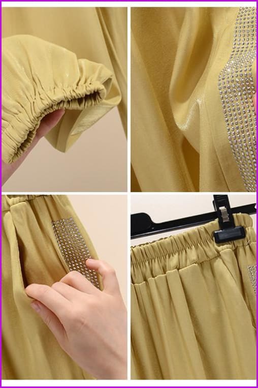 4 Colors Bling Bling Loose Pants F117 - Furdela