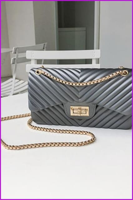 5 Colors Elegant Chain PU Leather Shoulder Bag/Handbag F688 - Furdela