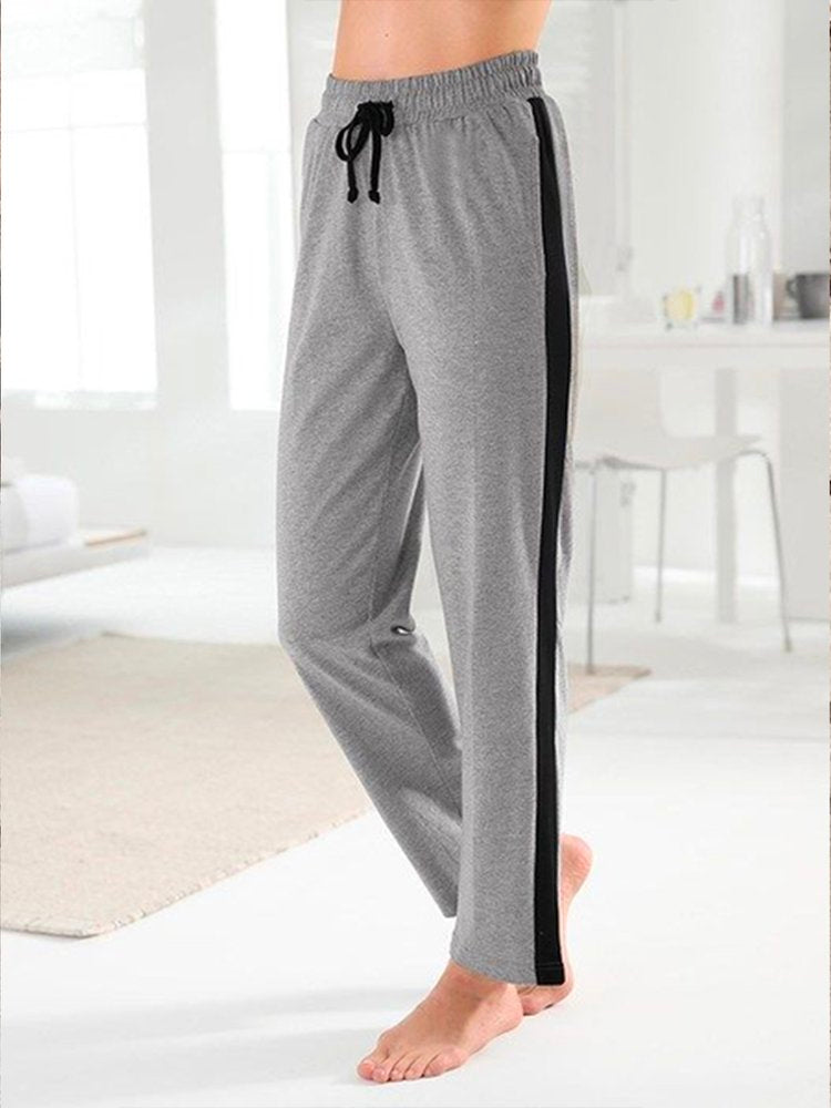 Color Block Casual Loose Sweatpants QS112