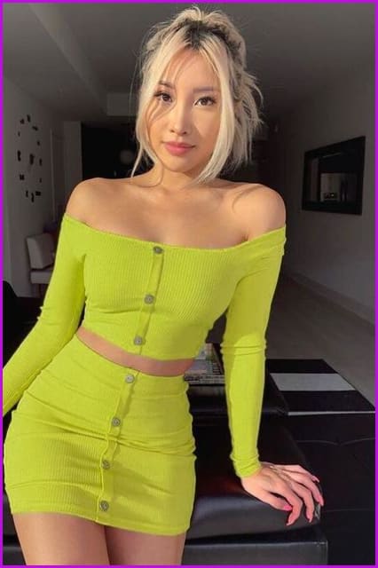 7 Colors Ribbed Strapless Two Piece Set F196 - Furdela