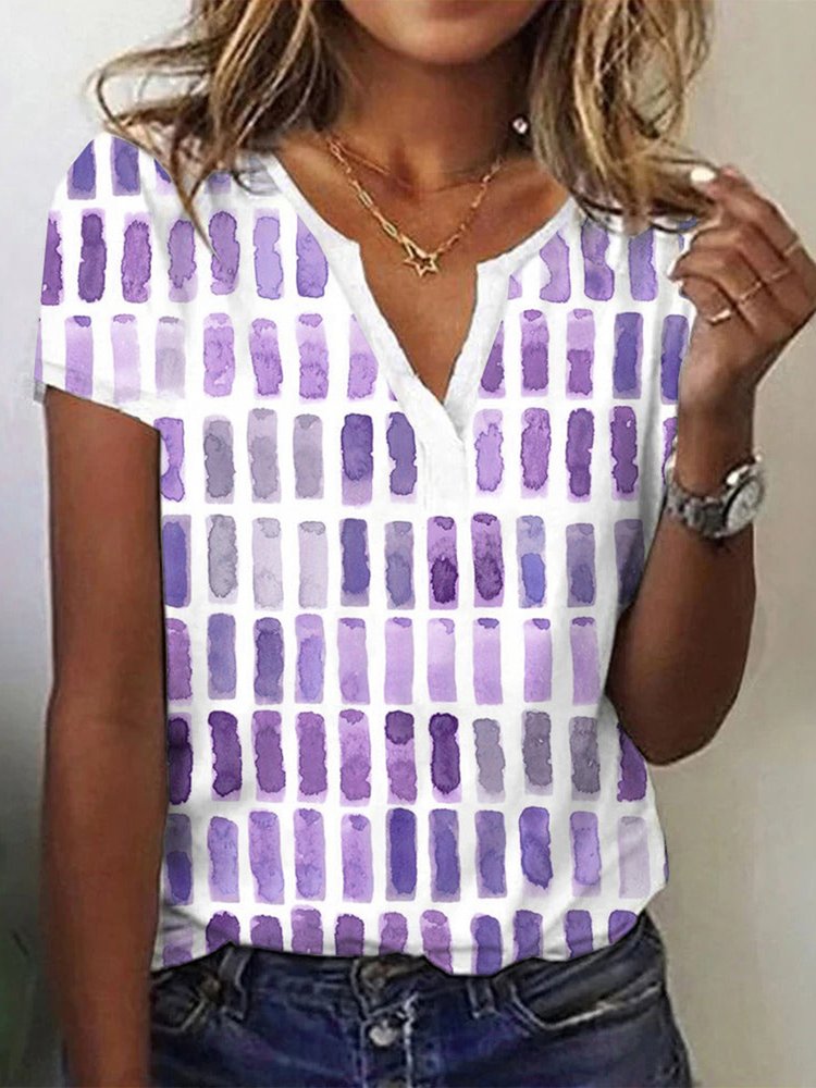 Ombre Casual Loose T-Shirt cc194