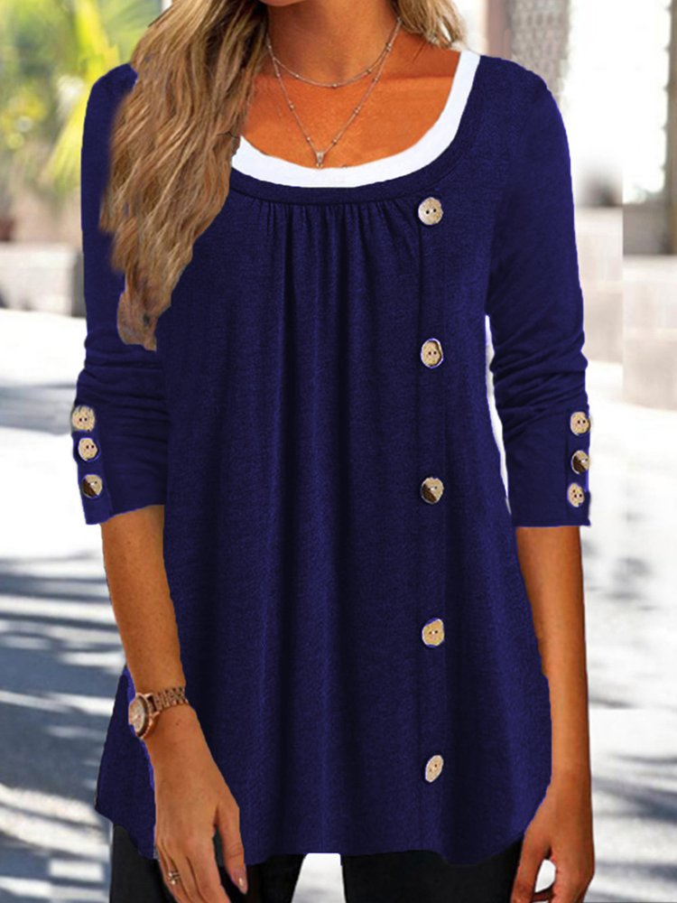 Plain Casual Loose T-Shirt QH118