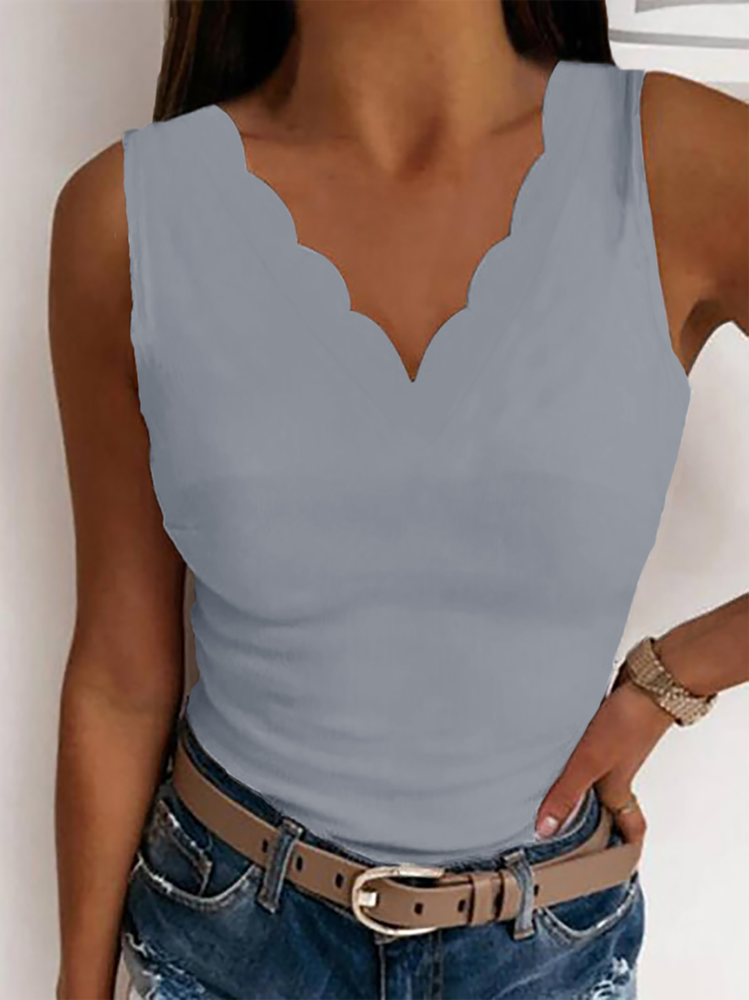 V Neck Sexy Tank WU86