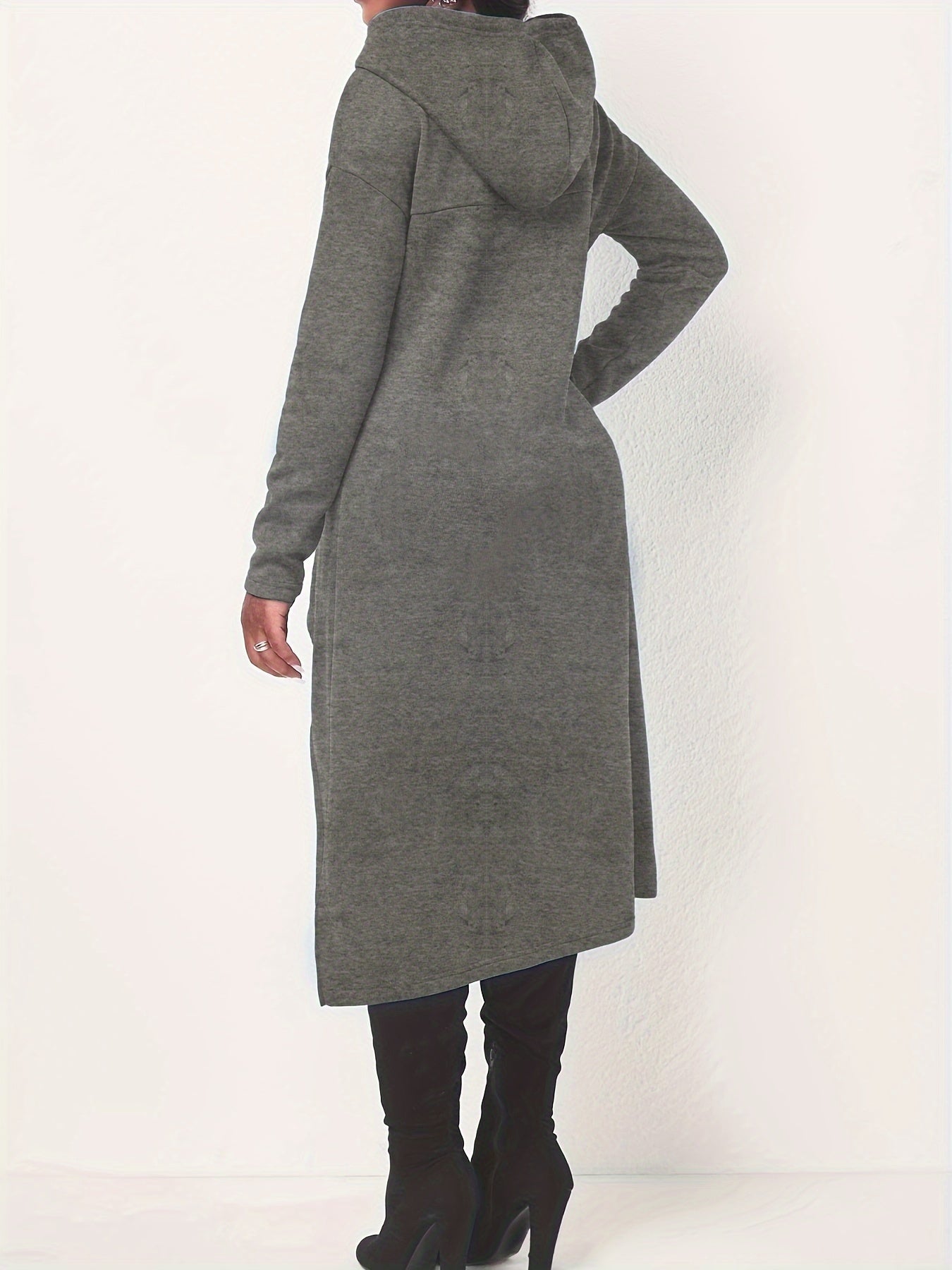 Casual Long Sleeve Drawstring Hoodie Sweatshirt KR0741 Furdela