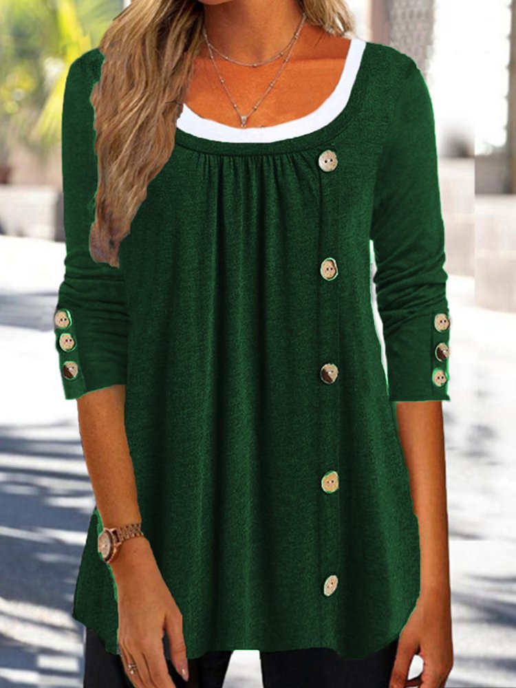 Plain Casual Loose T-Shirt QH118
