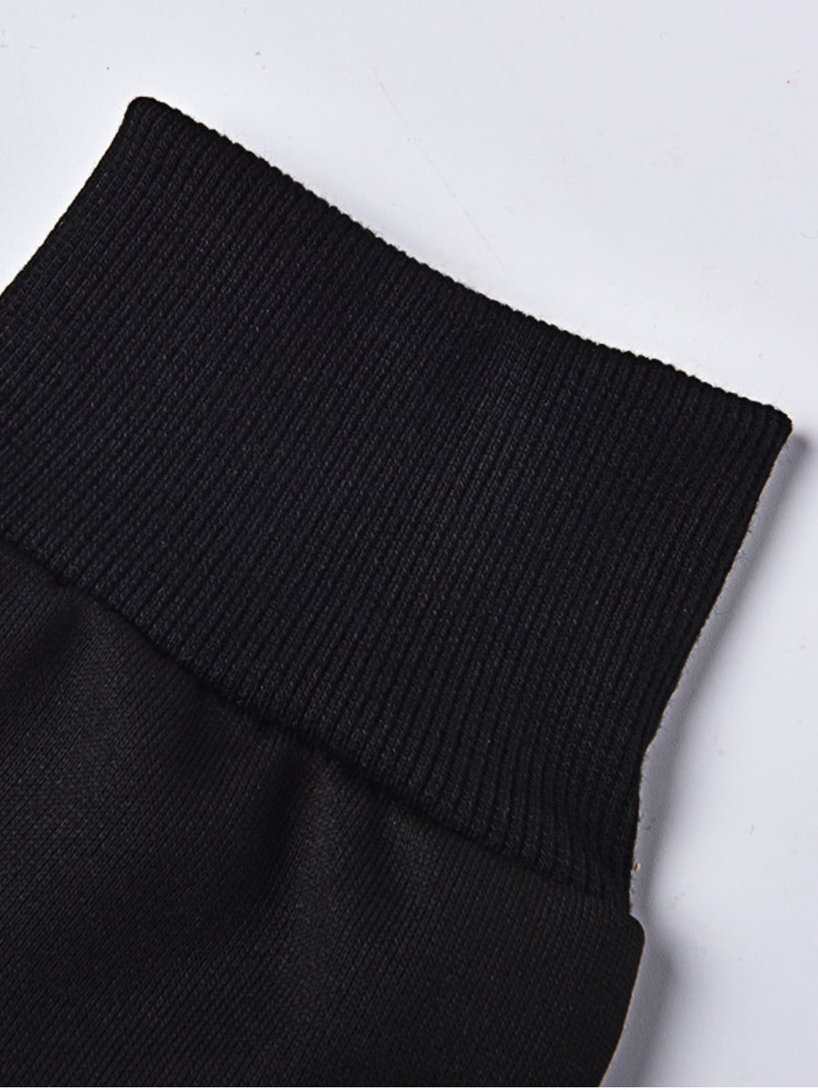 Crown Figure Print Kangaroo Pocket Hoodie AT8030