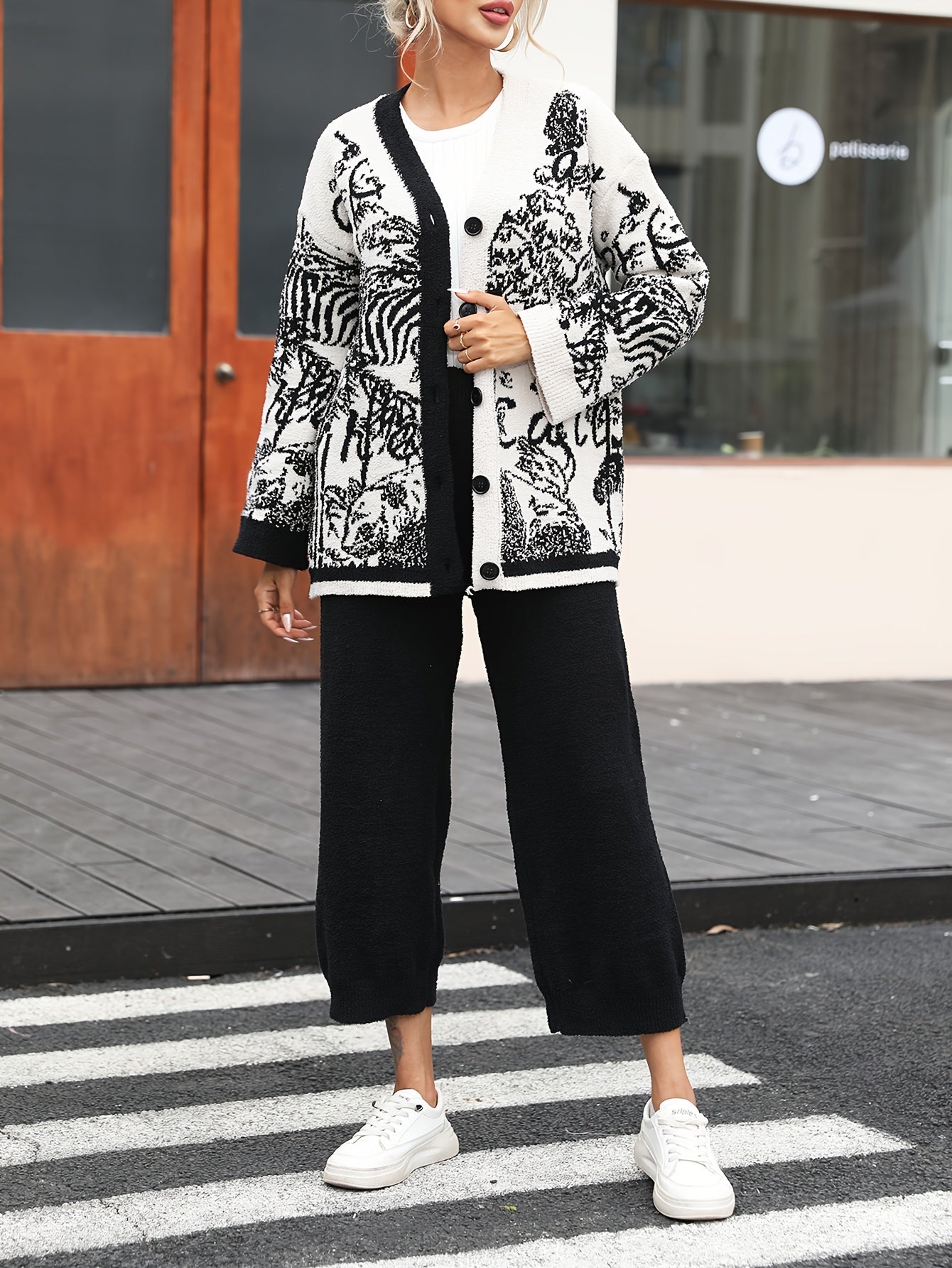 Casual Color Block Two-piece Set RF1478 Furdela