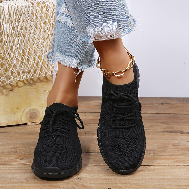 Women's Lightweight Mesh Sneakers, Breathable Mesh Lace-Up Running Shoes, Casual & Stylish Shoes, Women's Footwear SE1010