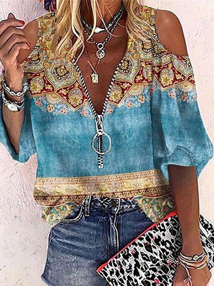 Ethnic Loose Casual Blouse QZ94