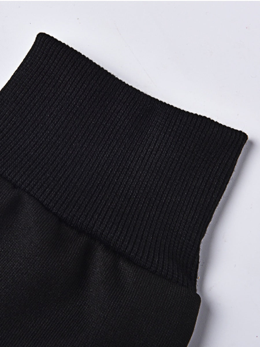 Pattern Kangaroo Pocket Print Letter Loose Hoodie BO3069