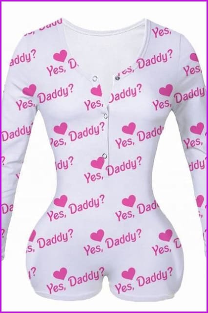 Colorful Onesie Barbie Yes Daddy Women's Onesies F674 - Furdela