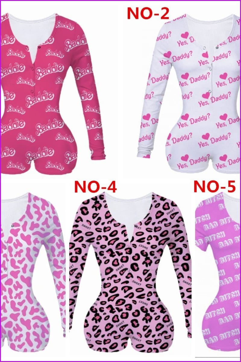 Colorful Onesie Barbie Yes Daddy Women's Onesies F674 - Furdela