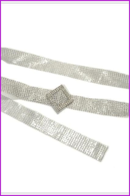 Crystal Diamond Alloy Waistband - Furdela