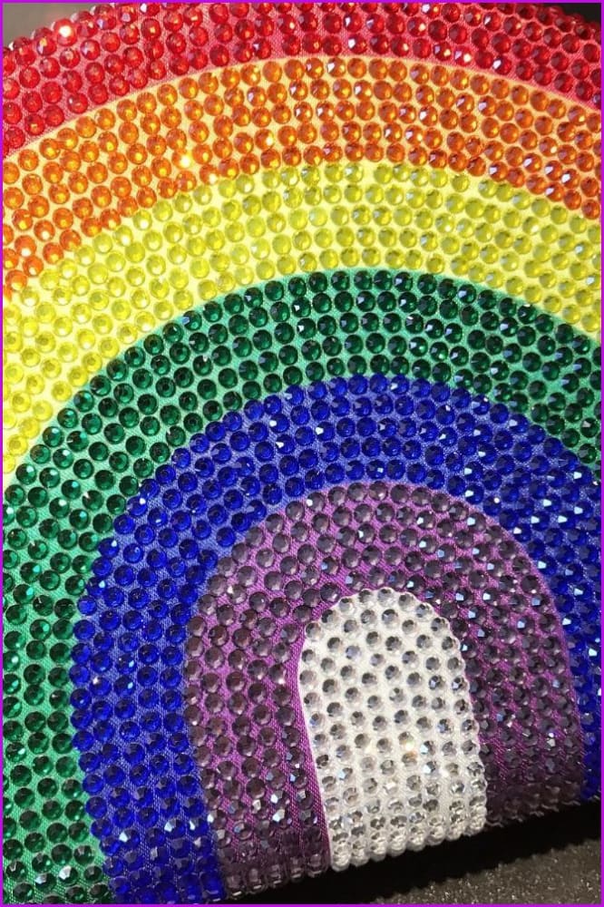 Crystal Rainbow Clutch Bag DC325 - Furdela