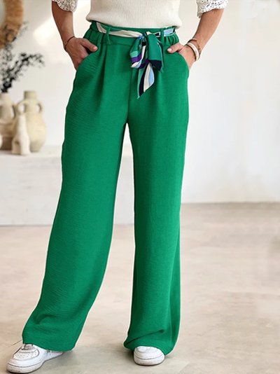 Loose Plain Casual Pants WK119