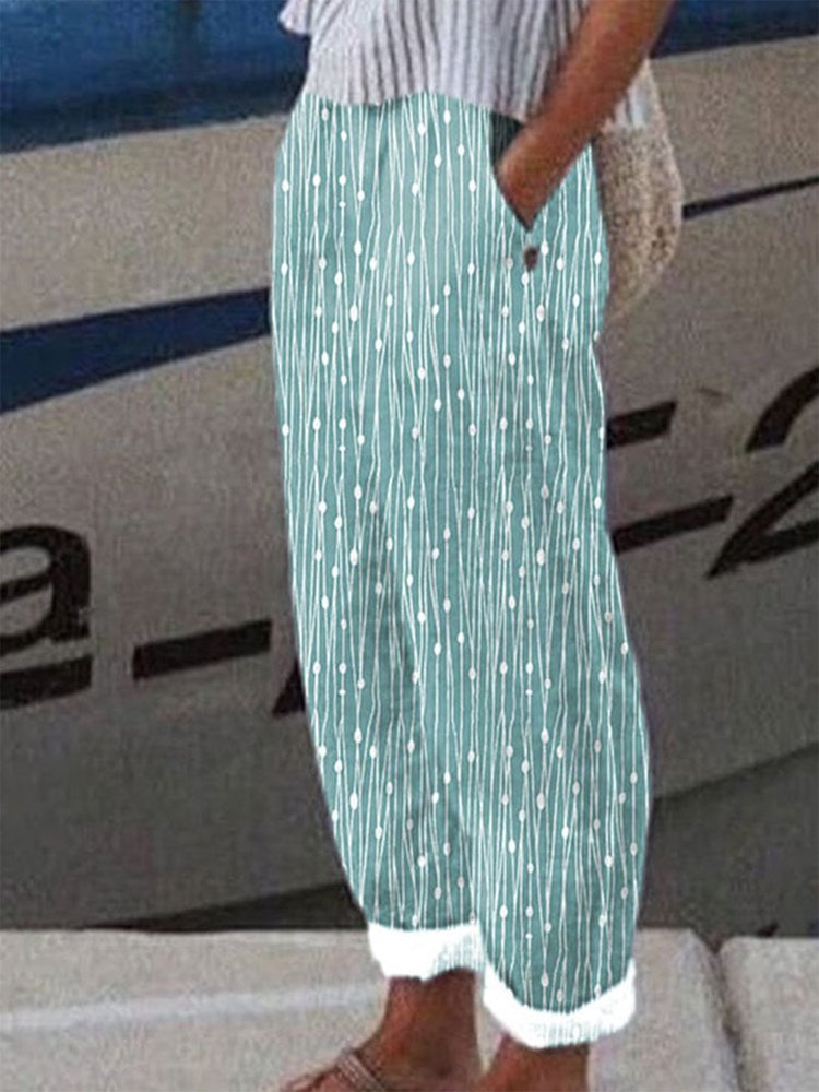 Loose Polka Dots Pants QN111