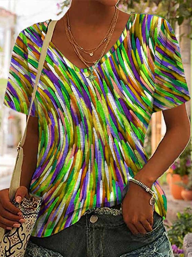 Casual Ombre Loose T-Shirt cc166