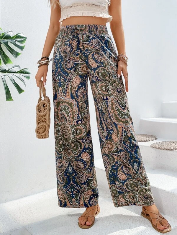Boho Cashew Flowers Pants QK86