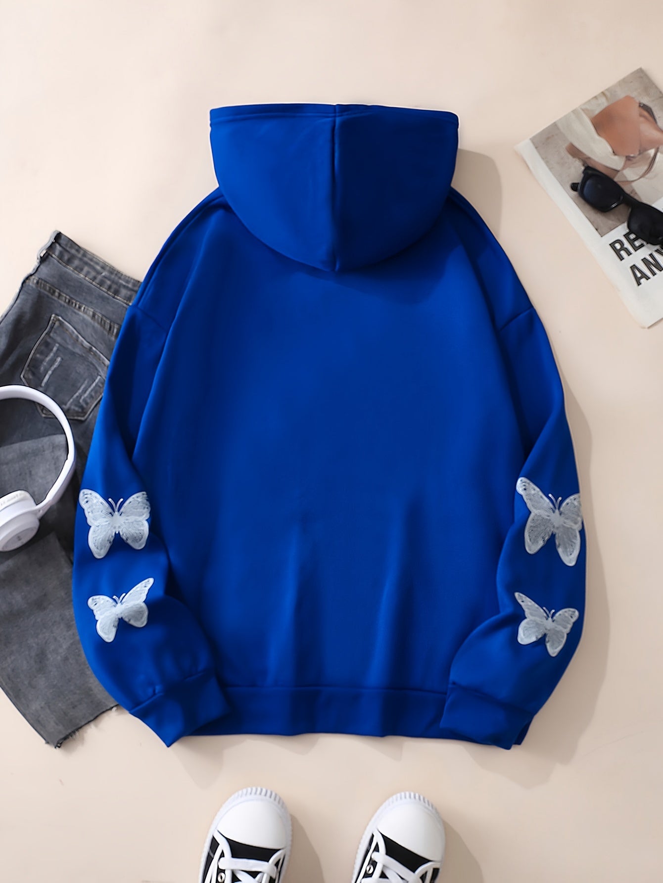 Y2K Long Sleeve Crew Neck Zip Up Hoodies Sweatshirts OD8741 Furdela