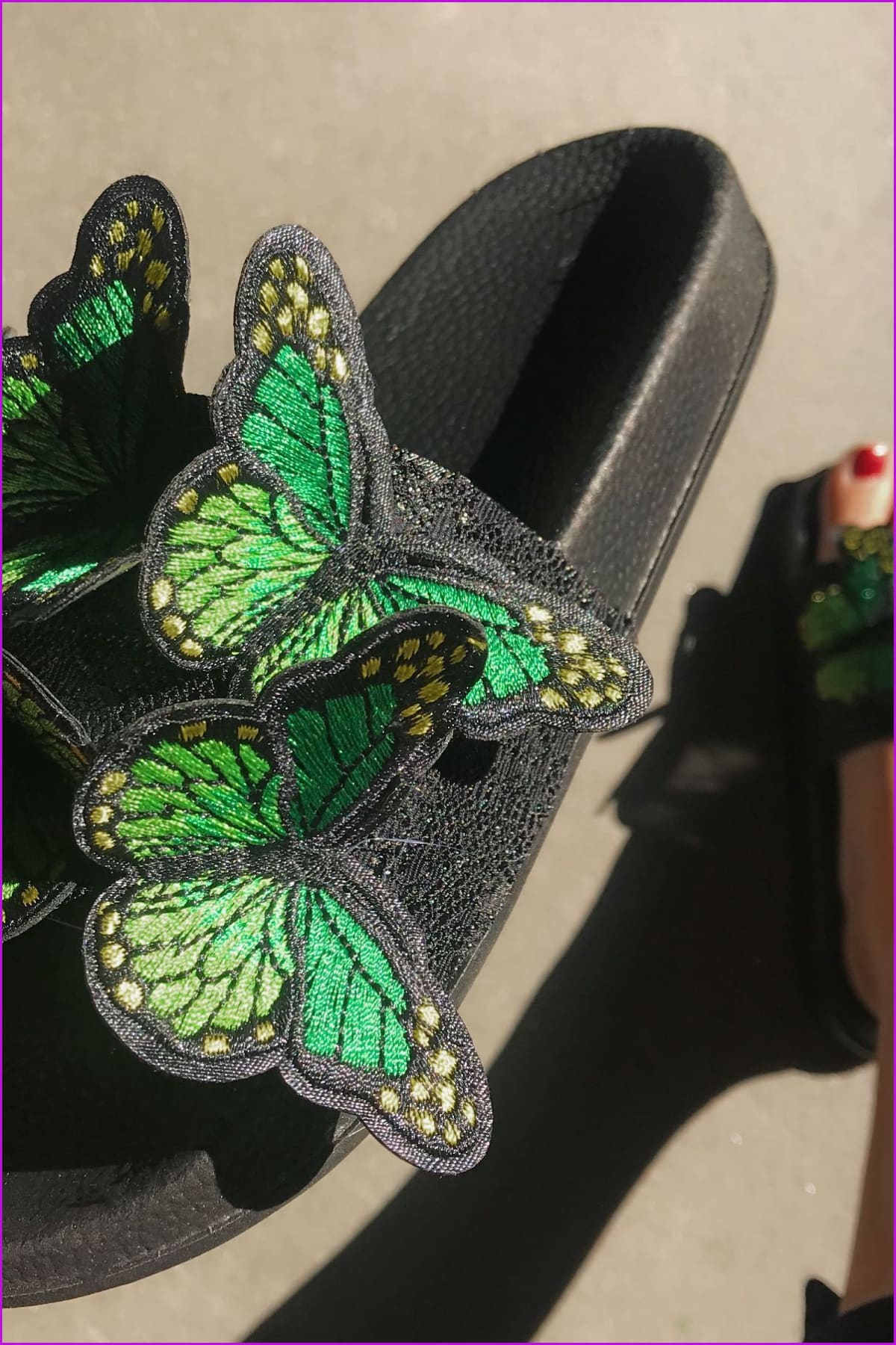 Fashion Butterfly Decorate Embroidery Design Slides F3197 - Furdela