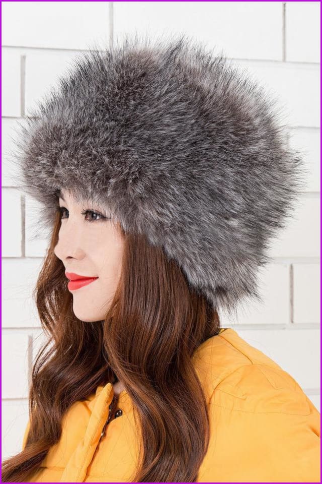 Faux Fox Fur Russian Cossack Style Cap - Furdela