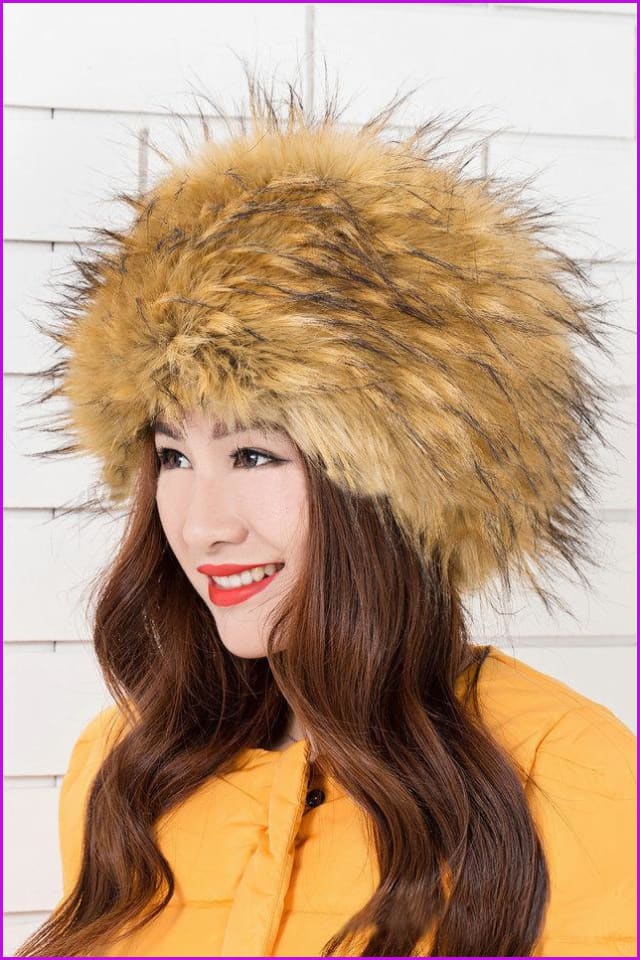 Faux Fox Fur Russian Cossack Style Cap - Furdela