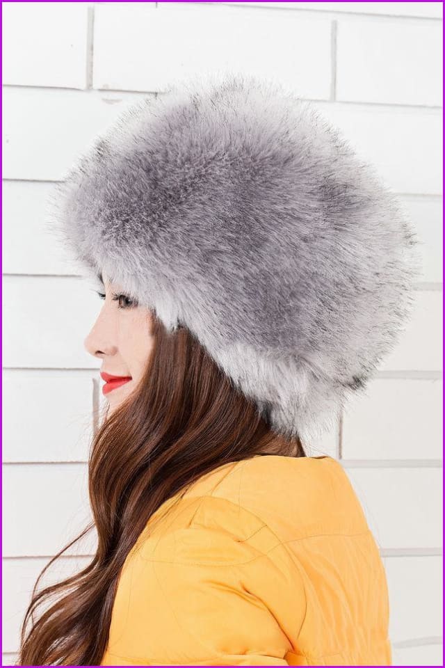 Faux Fox Fur Russian Cossack Style Cap - Furdela