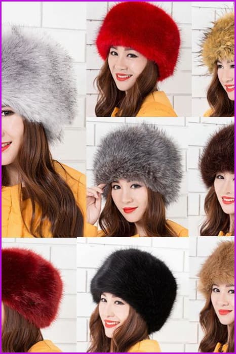 Faux Fox Fur Russian Cossack Style Cap - Furdela